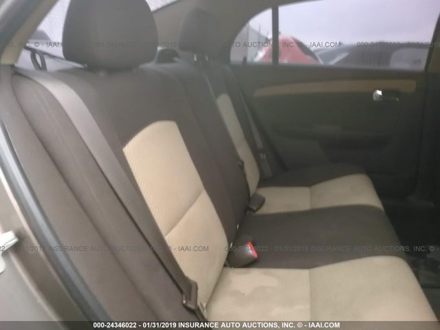 1G1ZC5EB6AF210390 - 2010 CHEVROLET MALIBU 1LT ყავისფერი ფოტო 8