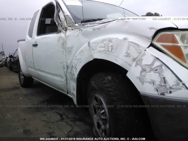 1N6BD06T27C439575 - 2007 NISSAN FRONTIER KING CAB XE WHITE photo 6