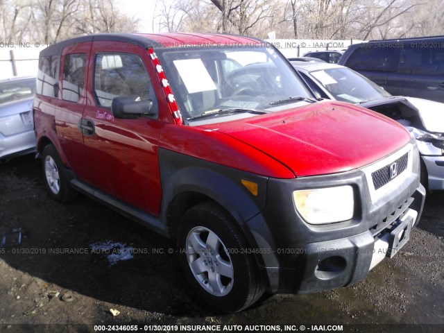 5J6YH28605L009197 - 2005 HONDA ELEMENT EX RED photo 1