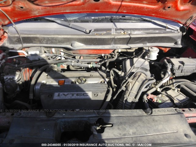 5J6YH28605L009197 - 2005 HONDA ELEMENT EX RED photo 10