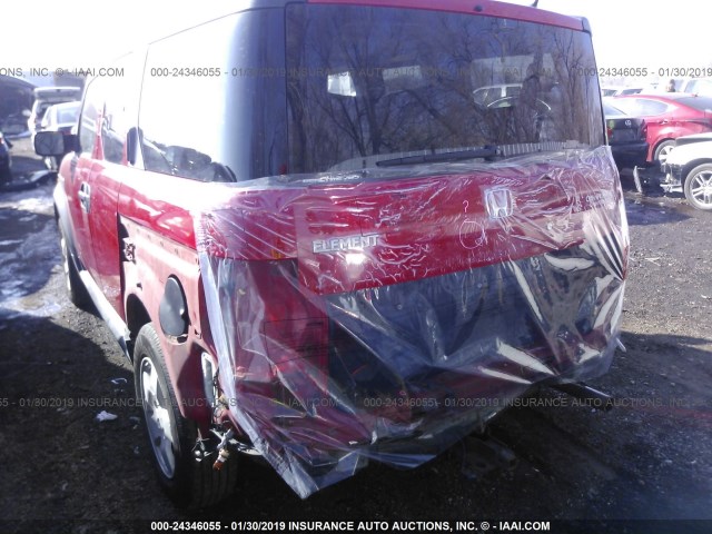 5J6YH28605L009197 - 2005 HONDA ELEMENT EX RED photo 6