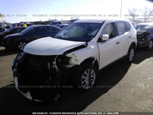 JN8AT2MV6GW139171 - 2016 NISSAN ROGUE S/SL/SV WHITE photo 2