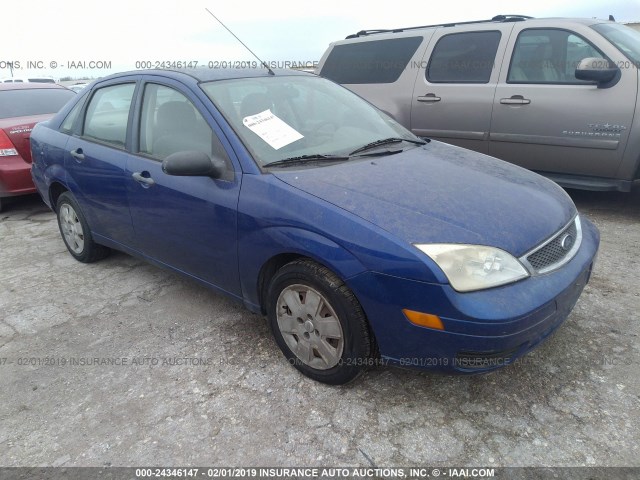 1FAFP34N86W213979 - 2006 FORD FOCUS ZX4 BLUE photo 1