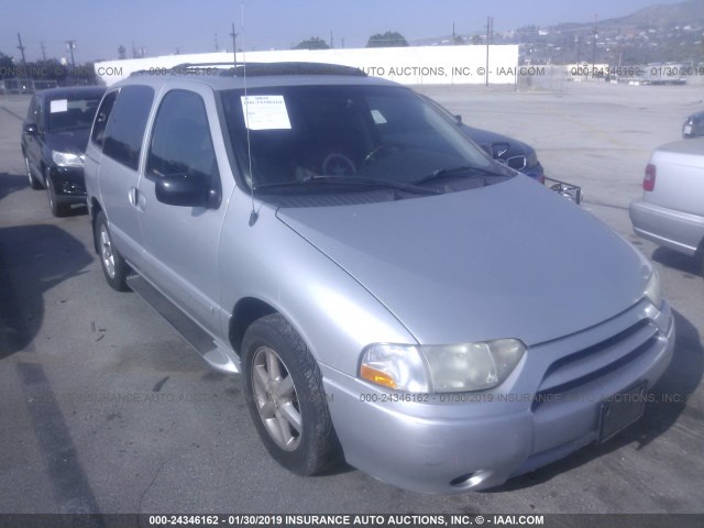 4N2ZN17T61D806785 - 2001 NISSAN QUEST GLE SILVER photo 1