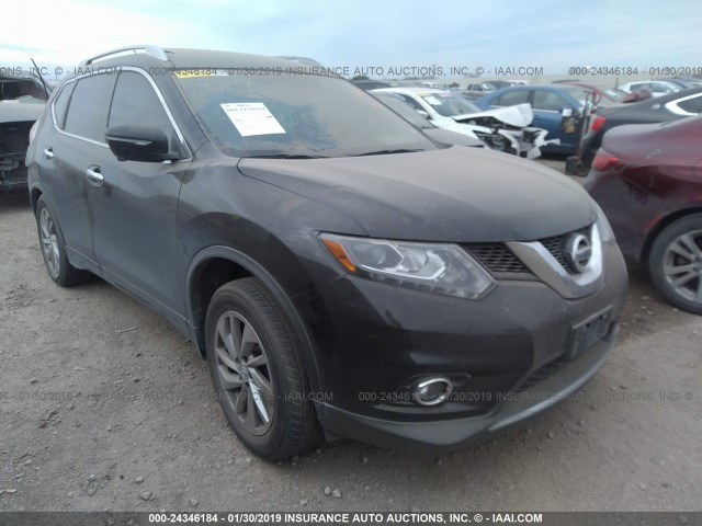 5N1AT2MT2EC864500 - 2014 NISSAN ROGUE S/SL/SV BLACK photo 1