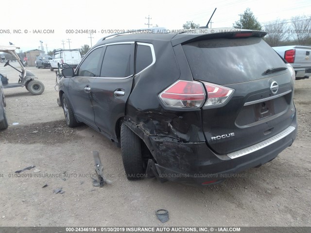 5N1AT2MT2EC864500 - 2014 NISSAN ROGUE S/SL/SV BLACK photo 3