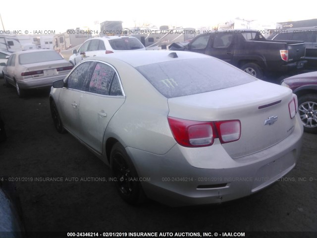 1G11B5SLXEF121537 - 2014 CHEVROLET MALIBU LS GOLD photo 3