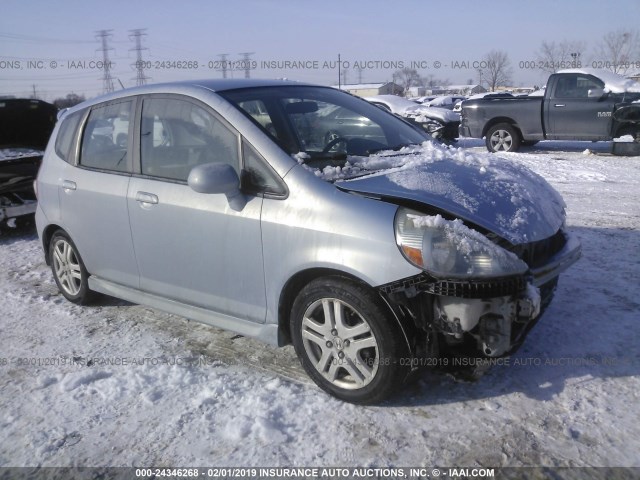 JHMGD38628S065752 - 2008 HONDA FIT SPORT Light Blue photo 1