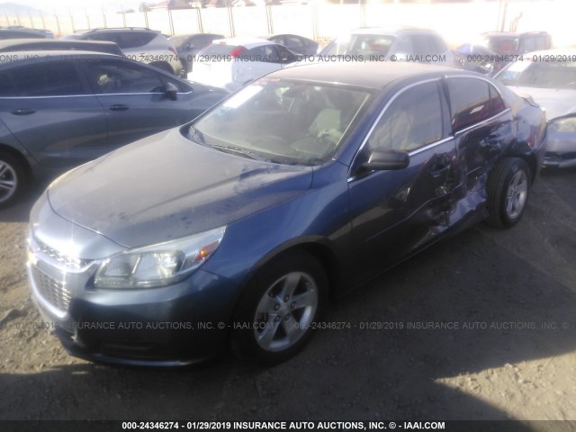 1G11B5SL7FF263958 - 2015 CHEVROLET MALIBU LS BLUE photo 2