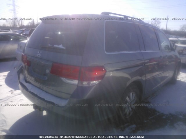 5FNRL38769B413329 - 2009 HONDA ODYSSEY EXL GRAY photo 4