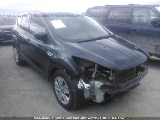 1FMCU0F76EUC22589 - 2014 FORD ESCAPE S BLACK photo 1