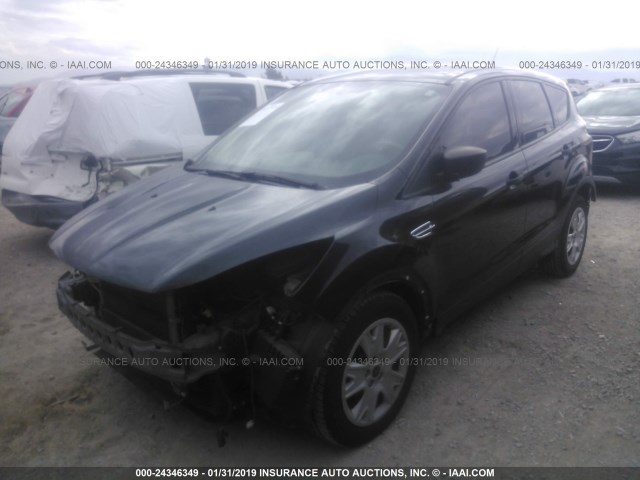 1FMCU0F76EUC22589 - 2014 FORD ESCAPE S BLACK photo 2