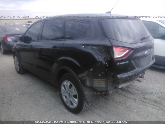 1FMCU0F76EUC22589 - 2014 FORD ESCAPE S BLACK photo 3