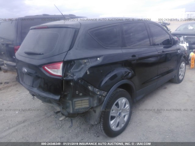 1FMCU0F76EUC22589 - 2014 FORD ESCAPE S BLACK photo 4