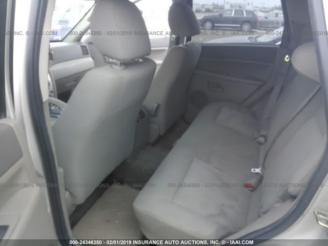 1J8GR48K37C640089 - 2007 JEEP GRAND CHEROKEE LAREDO/COLUMBIA/FREEDOM GRAY photo 8