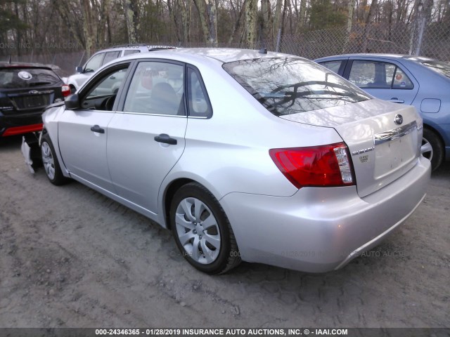 JF1GE616X8H523857 - 2008 SUBARU IMPREZA 2.5I SILVER photo 3