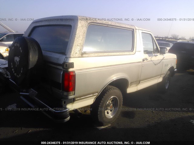 1FMEU15H7LLA75808 - 1990 FORD BRONCO U100 WHITE photo 4