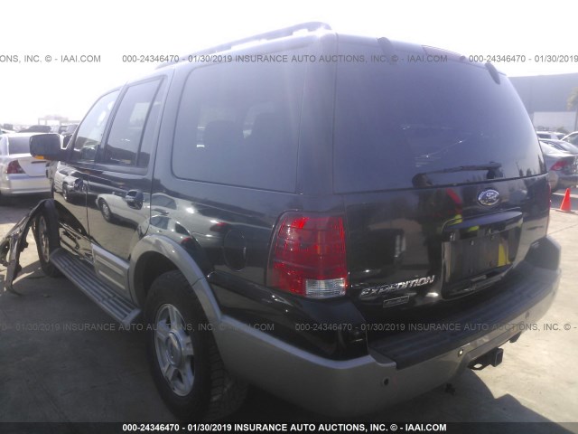 1FMFU17506LA22038 - 2006 FORD EXPEDITION EDDIE BAUER BLACK photo 3