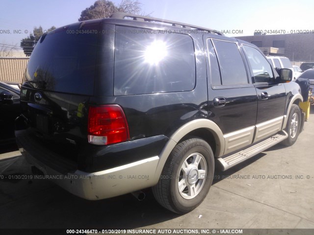 1FMFU17506LA22038 - 2006 FORD EXPEDITION EDDIE BAUER BLACK photo 4