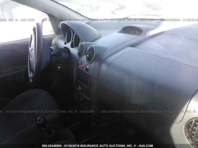 KL1TD66608B152223 - 2008 CHEVROLET AVEO LS RED photo 5