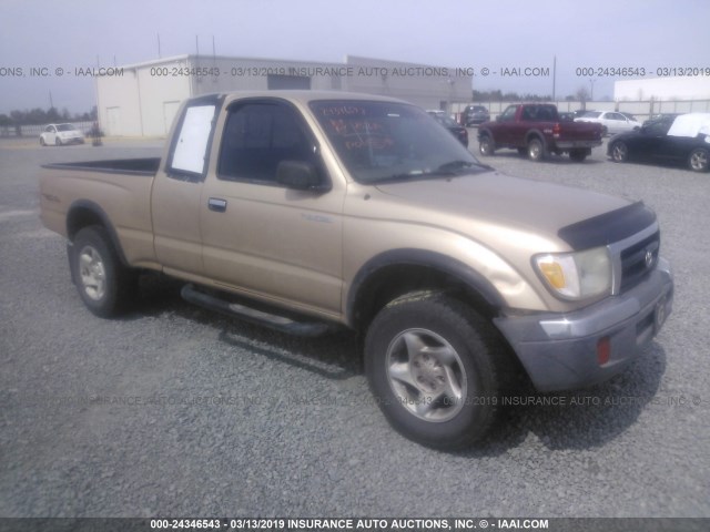 4TAWN72N4XZ480316 - 1999 TOYOTA TACOMA XTRACAB GOLD photo 1