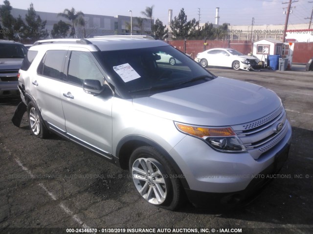 1FM5K7D85FGB67720 - 2015 FORD EXPLORER XLT SILVER photo 1