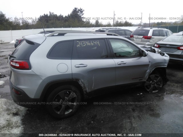 1C4PJMCB0GW285189 - 2016 JEEP CHEROKEE LATITUDE SILVER photo 4