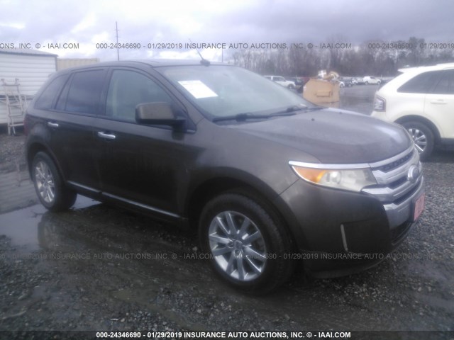 2FMDK3JC9BBA04874 - 2011 FORD EDGE SEL BROWN photo 1