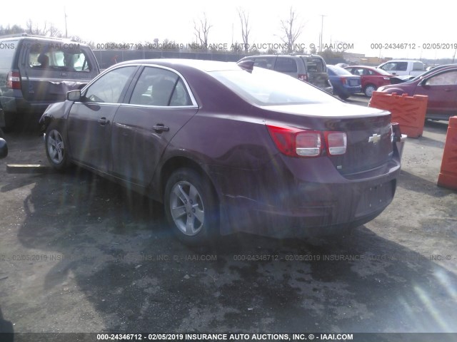 1G11C5SL3FF277689 - 2015 CHEVROLET MALIBU 1LT წითელი ფოტო 3