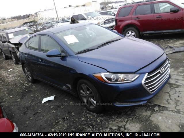 5NPD84LF5JH379907 - 2018 HYUNDAI ELANTRA SEL/VALUE/LIMITED BLUE photo 1