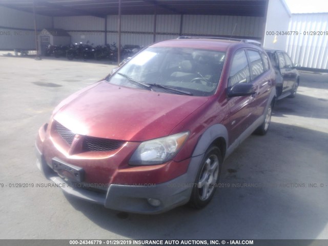 5Y2SM64863Z461445 - 2003 PONTIAC VIBE RED photo 2