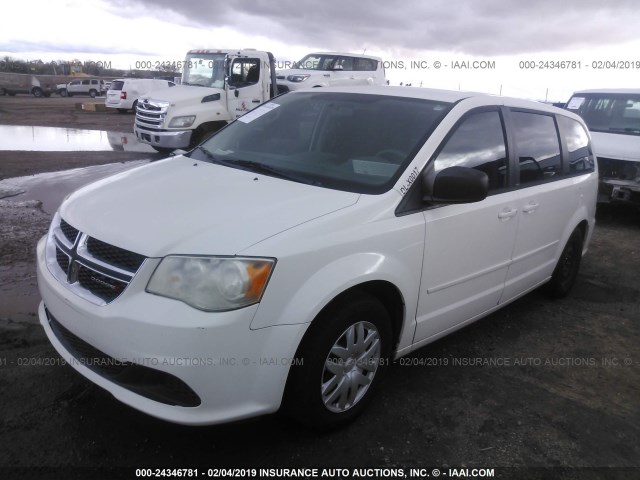 2D4RN4DG3BR616438 - 2011 DODGE GRAND CARAVAN EXPRESS WHITE photo 2