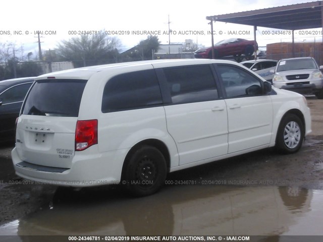 2D4RN4DG3BR616438 - 2011 DODGE GRAND CARAVAN EXPRESS WHITE photo 4