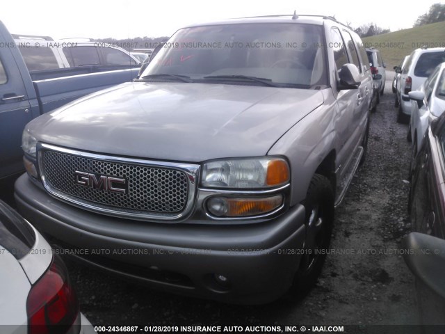 1GKFK66U06J103878 - 2006 GMC YUKON XL DENALI Champagne photo 2