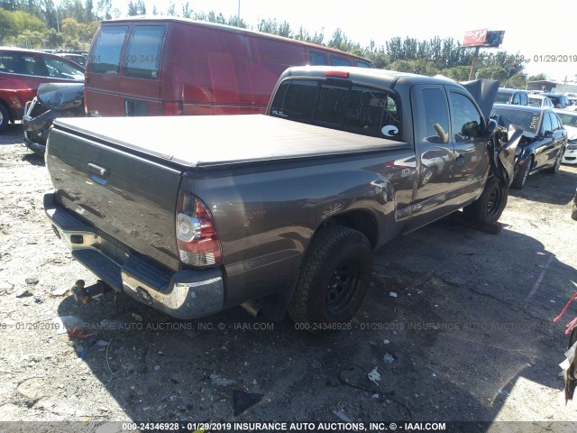 5TFTX4CN3DX035037 - 2013 TOYOTA TACOMA ACCESS CAB ნაცრისფერი ფოტო 4