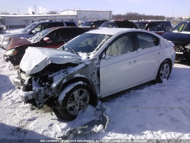 1G1P75SZXE7429043 - 2014 CHEVROLET CRUZE WHITE photo 2