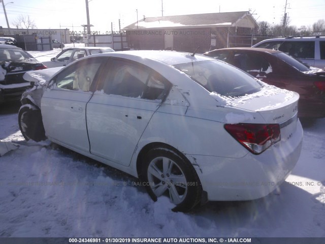 1G1P75SZXE7429043 - 2014 CHEVROLET CRUZE WHITE photo 3