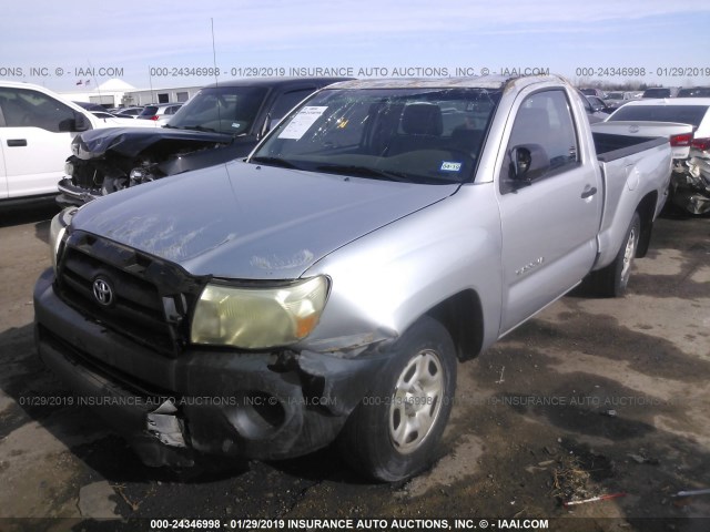 5TENX22N98Z551688 - 2008 TOYOTA TACOMA SILVER photo 2