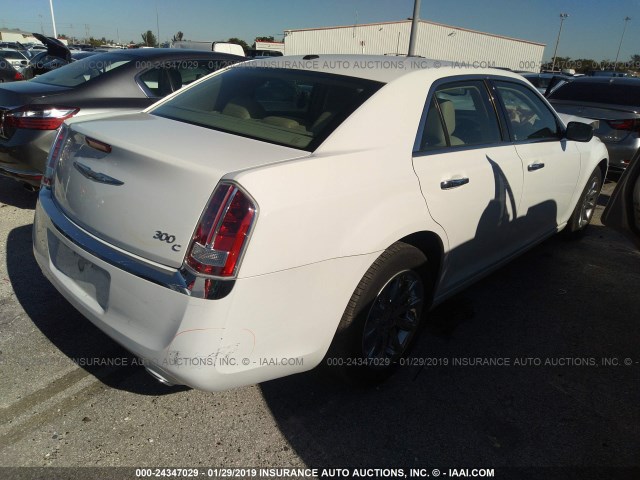 2C3CCAEG8EH200924 - 2014 CHRYSLER 300C WHITE photo 4