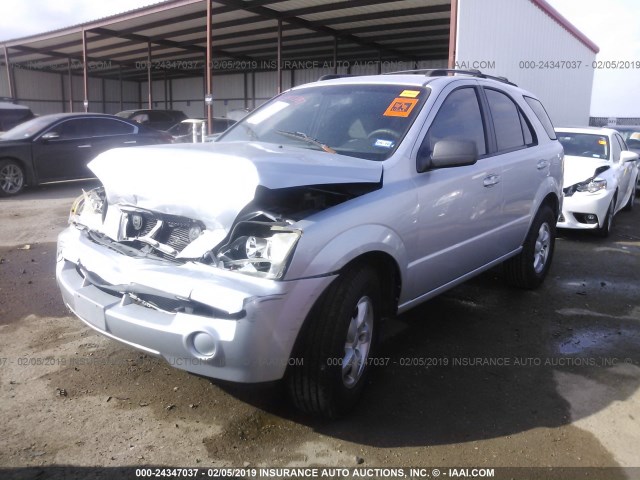 KNDJD733265646451 - 2006 KIA SORENTO EX/LX SILVER photo 2