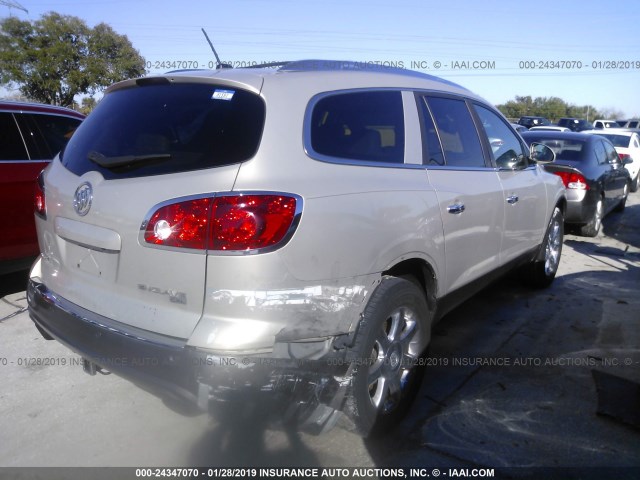 5GAER23758J238871 - 2008 BUICK ENCLAVE CXL GOLD photo 4