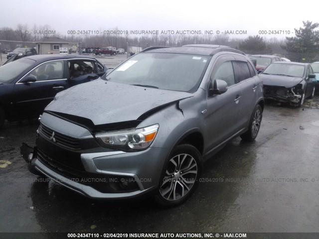 JA4AR4AW6GZ052480 - 2016 MITSUBISHI OUTLANDER SPORT SEL/GT GRAY photo 2