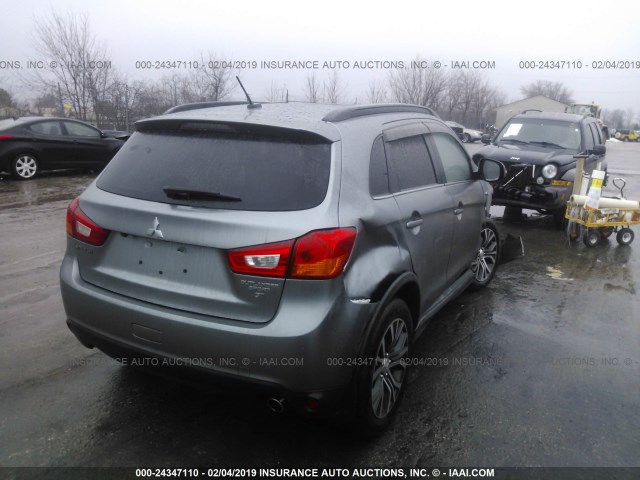 JA4AR4AW6GZ052480 - 2016 MITSUBISHI OUTLANDER SPORT SEL/GT GRAY photo 4