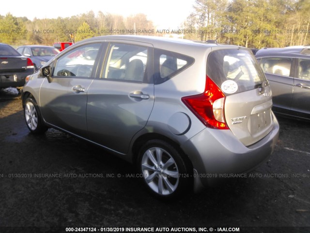 3N1CE2CP1FL395940 - 2015 NISSAN VERSA NOTE S/S PLUS/SV/SL/SR GRAY photo 3