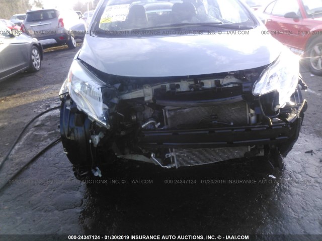 3N1CE2CP1FL395940 - 2015 NISSAN VERSA NOTE S/S PLUS/SV/SL/SR GRAY photo 6