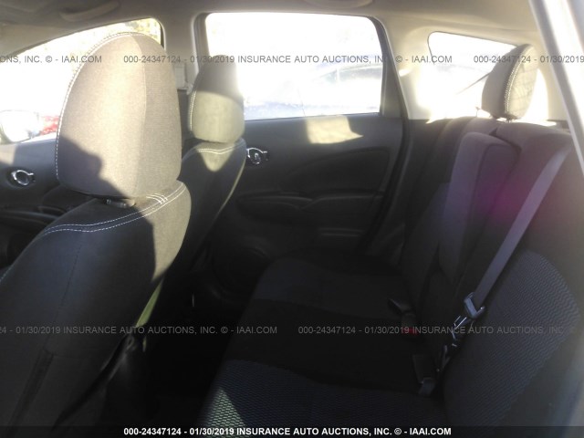 3N1CE2CP1FL395940 - 2015 NISSAN VERSA NOTE S/S PLUS/SV/SL/SR GRAY photo 8