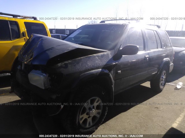 JN8AR07Y8XW386846 - 1999 NISSAN PATHFINDER LE/SE/XE BLACK photo 2