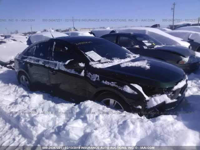 1G1P75SZ5E7114943 - 2014 CHEVROLET CRUZE GREEN photo 1