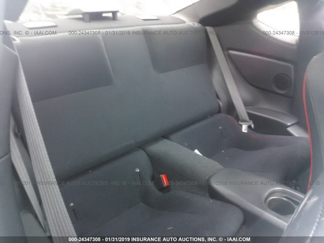 JF1ZNAA13G9707532 - 2016 TOYOTA SCION FR-S SILVER photo 8