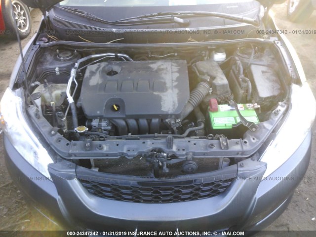 2T1KU4EE6BC563233 - 2011 TOYOTA COROLLA MATRIX  GRAY photo 10